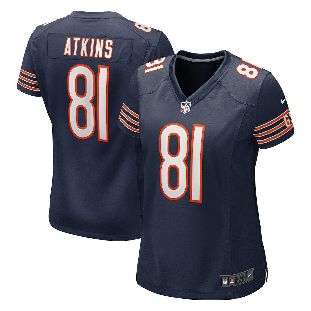 Nike Doug Atkins Chicago Bears Women's Game Retired Player Jersey Navy