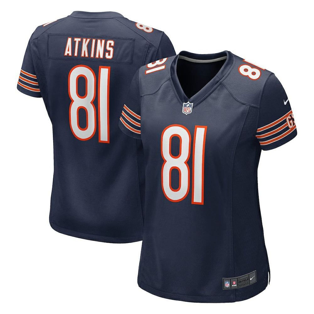 Nike Doug Atkins Chicago Bears Women's Game Retired Player Jersey Navy