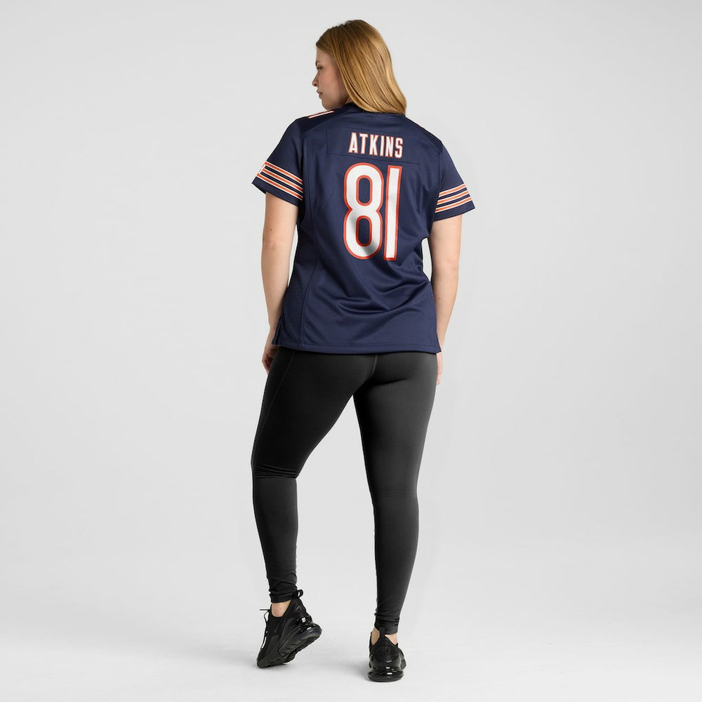 Nike Doug Atkins Chicago Bears Women's Game Retired Player Jersey Navy