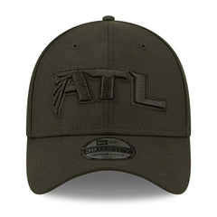 Atlanta Falcons New Era Black On Black Alternate Logo 39THIRTY Flex Hat