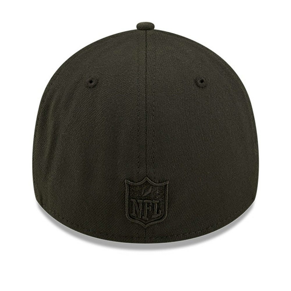 New York Jets New Era Black On Black 39THIRTY Flex Hat