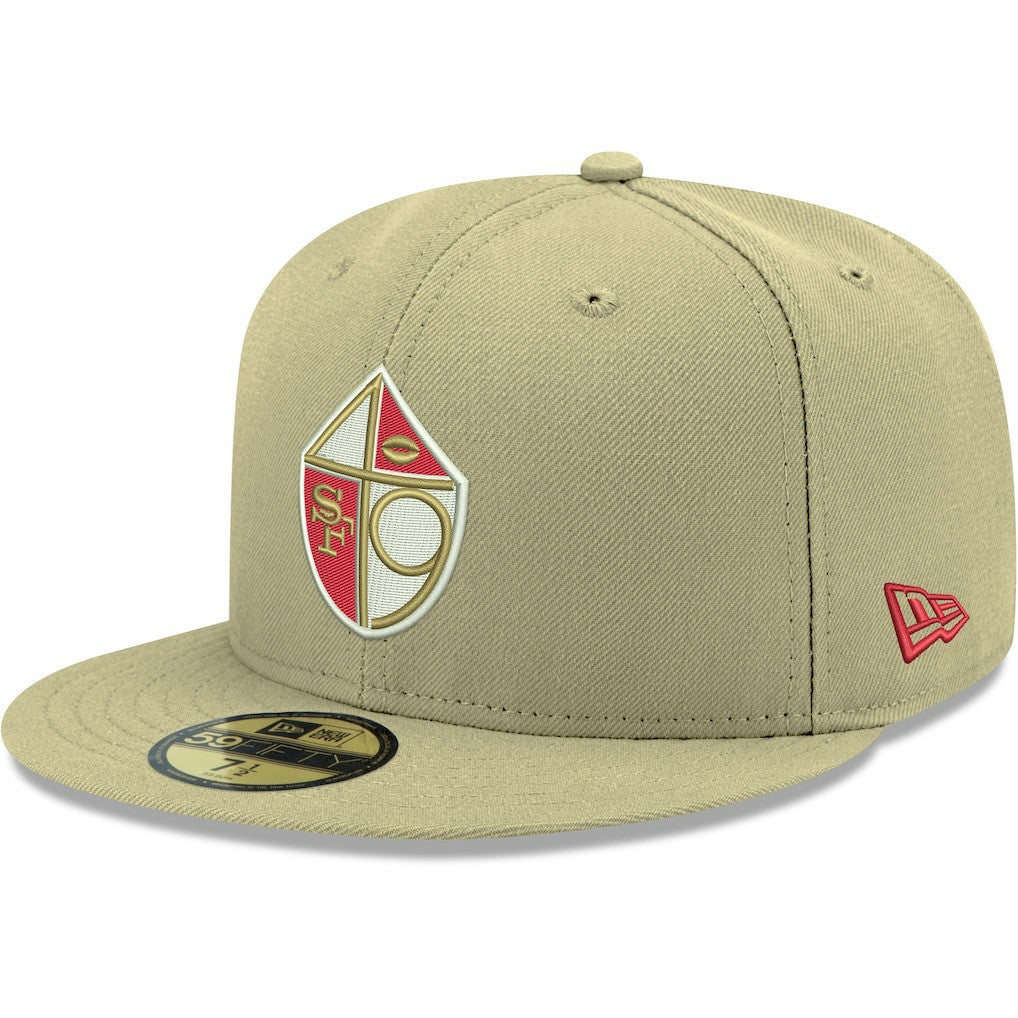 San Francisco 49ers New Era Omaha Throwback 59FIFTY Fitted Hat Gold