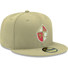 San Francisco 49ers New Era Omaha Throwback 59FIFTY Fitted Hat Gold