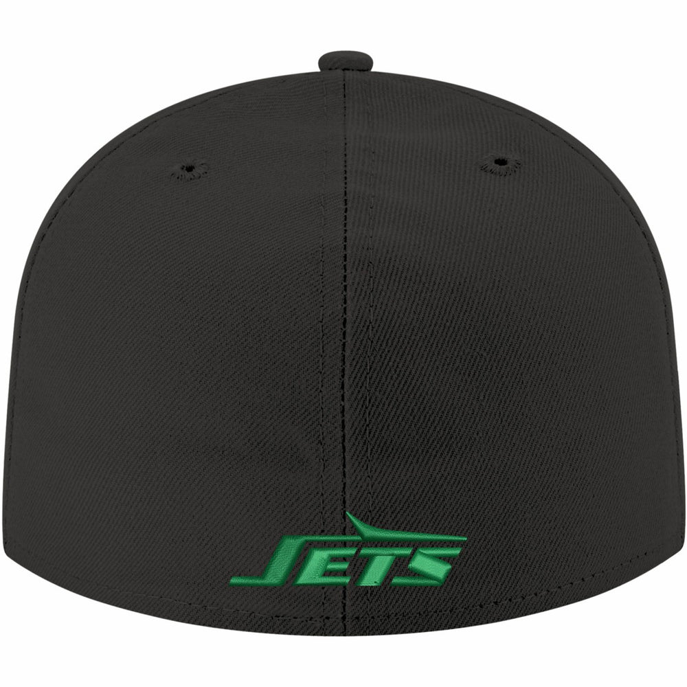 New York Jets New Era Omaha Throwback 59FIFTY Fitted Hat Black