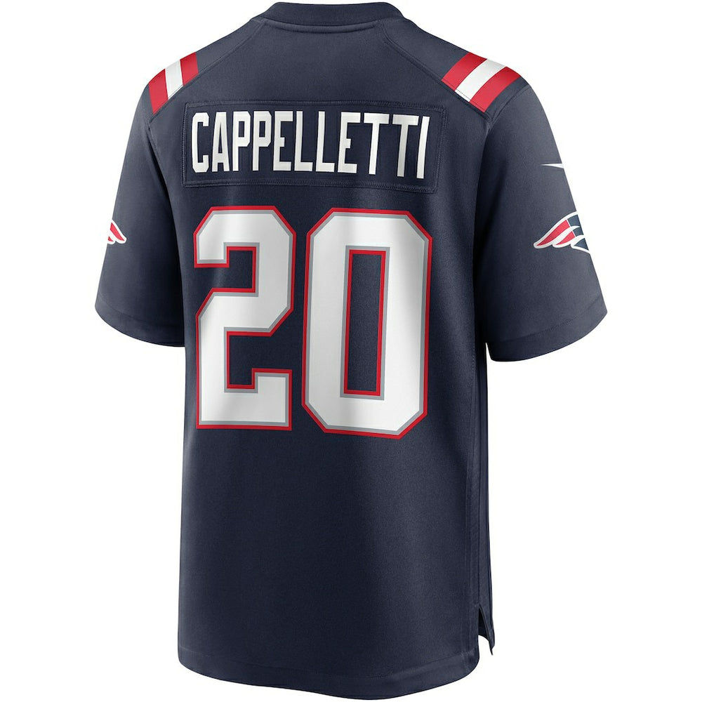 Nike Gino Cappelletti New England Patriots Game Retired Player Jersey Navy