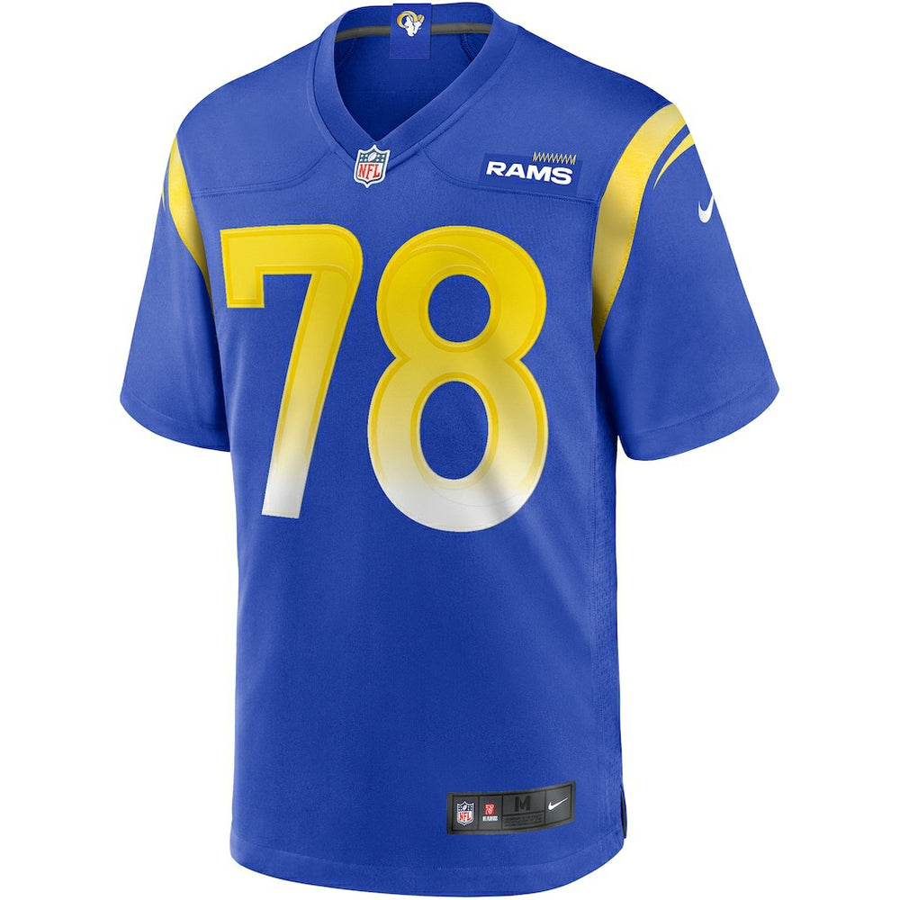 Nike Jackie Slater Los Angeles Rams Game Retired Player Jersey Royal