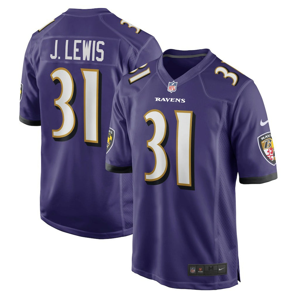 Nike Jamal Lewis Baltimore Ravens Game Retired Player Jersey Purple