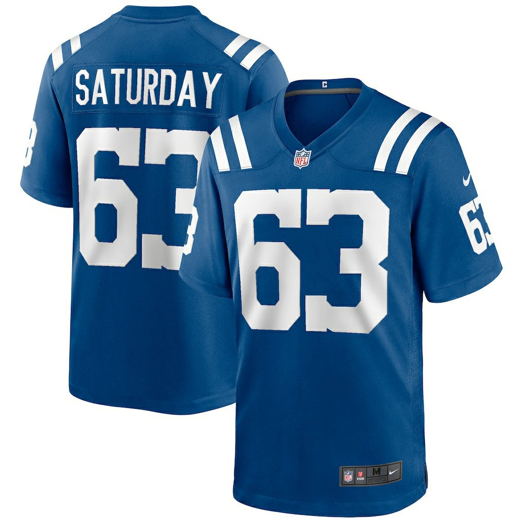 Nike Jeff Saturday Indianapolis Colts Game Retired Player Jersey Royal