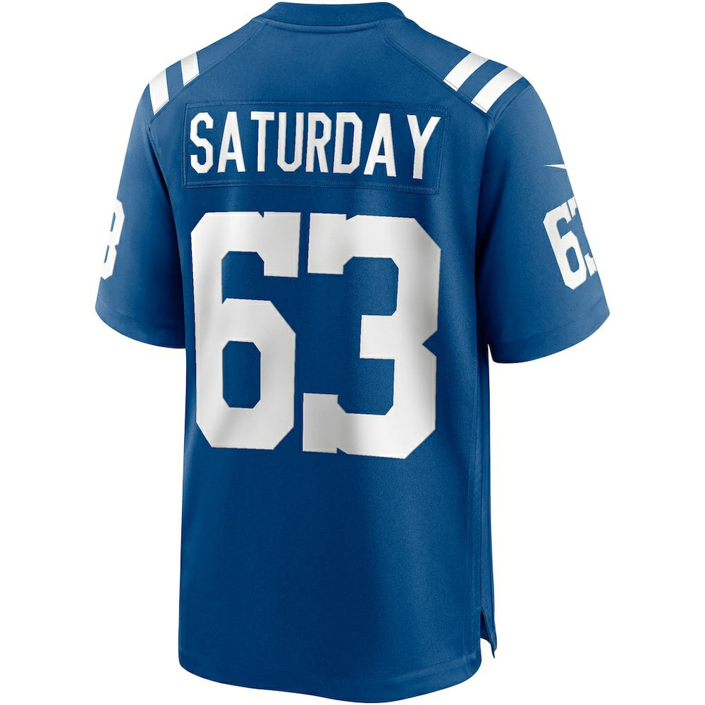 Nike Jeff Saturday Indianapolis Colts Game Retired Player Jersey Royal