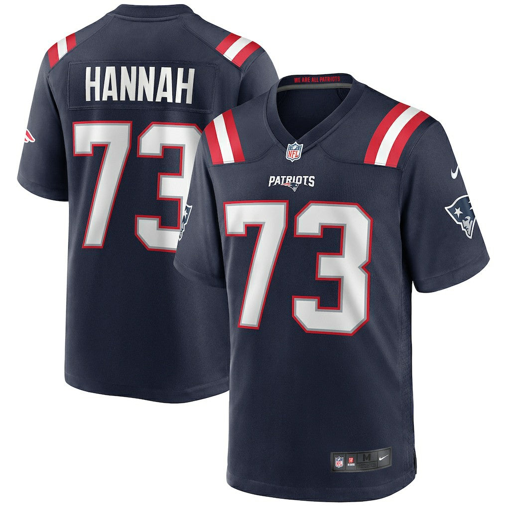 Nike John Hannah New England Patriots Game Retired Player Jersey Navy