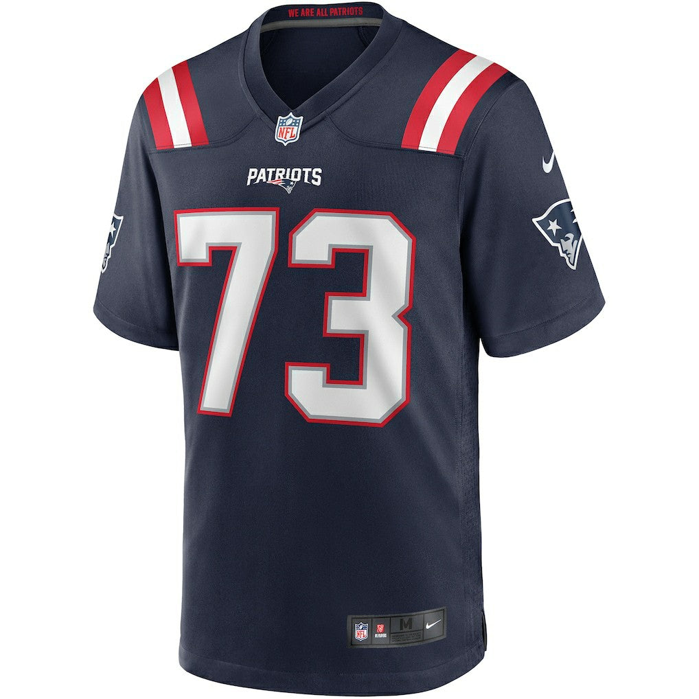 Nike John Hannah New England Patriots Game Retired Player Jersey Navy