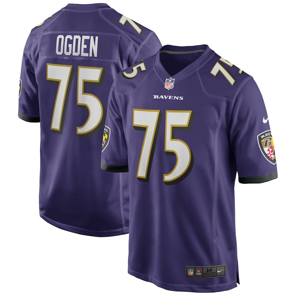 Nike Jonathan Ogden Baltimore Ravens Game Retired Player Jersey Purple