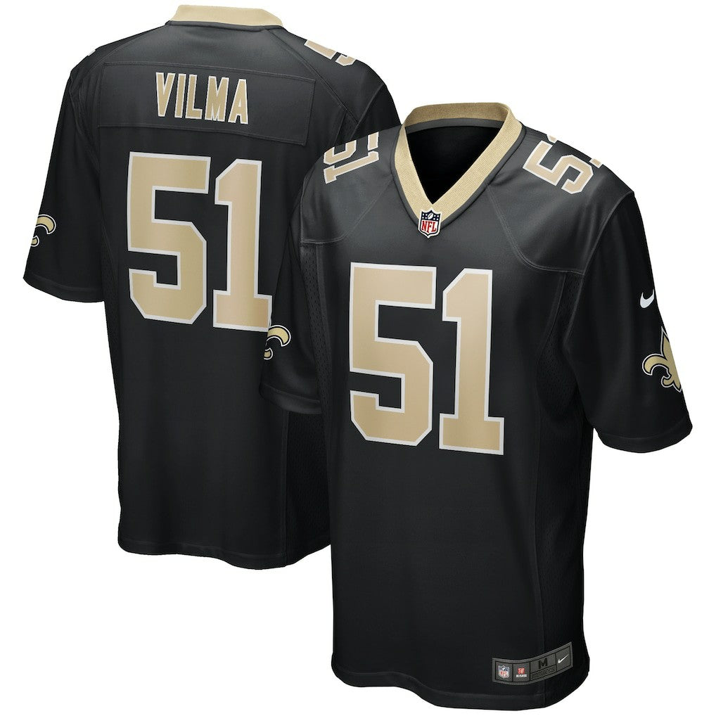 Nike Jonathan Vilma New Orleans Saints Game Retired Player Jersey Black