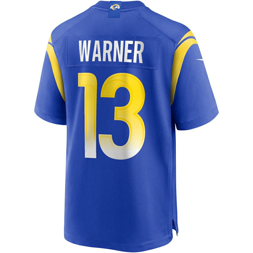 Nike Kurt Warner Los Angeles Rams Game Retired Player Jersey Royal