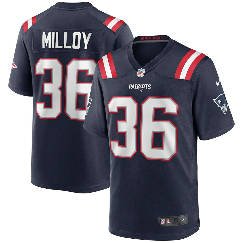 Nike Lawyer Milloy New England Patriots Game Retired Player Jersey Navy