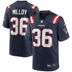 Nike Lawyer Milloy New England Patriots Game Retired Player Jersey Navy