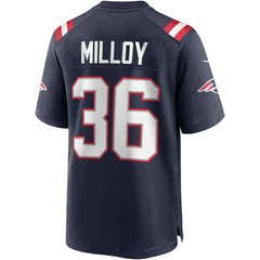 Nike Lawyer Milloy New England Patriots Game Retired Player Jersey Navy