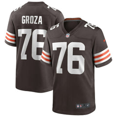 Nike Lou Groza Cleveland Browns Game Retired Player Jersey Brown