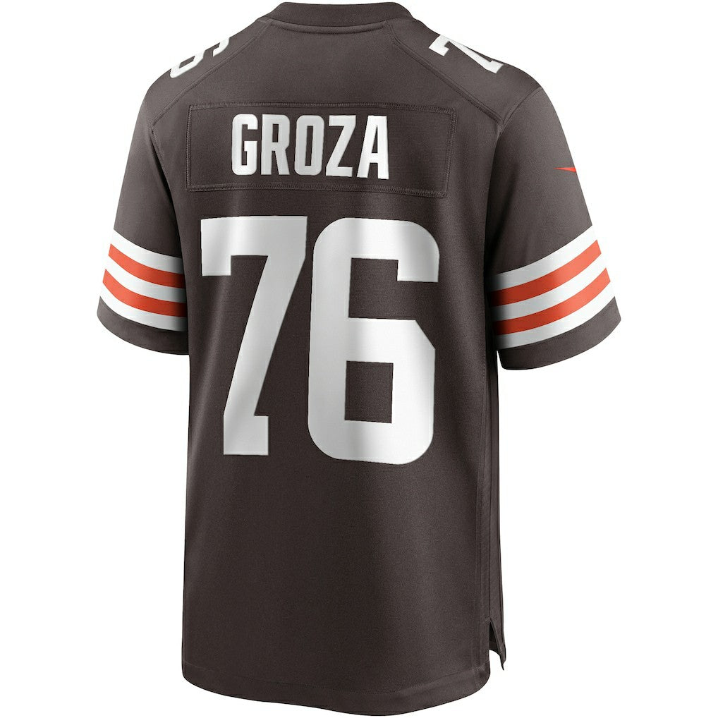 Nike Lou Groza Cleveland Browns Game Retired Player Jersey Brown