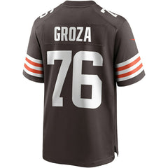 Nike Lou Groza Cleveland Browns Game Retired Player Jersey Brown