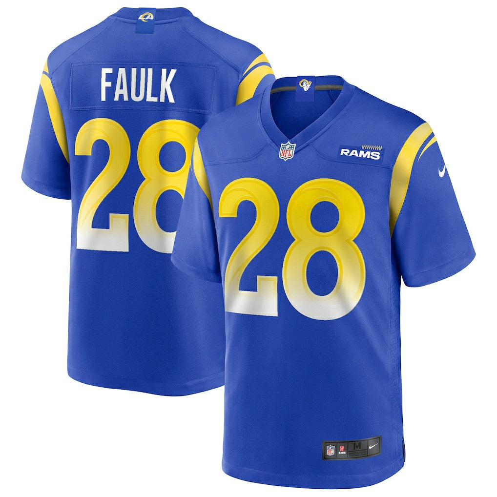 Nike Marshall Faulk Los Angeles Rams Game Retired Player Jersey Royal