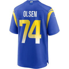Nike Merlin Olsen Los Angeles Rams Game Retired Player Jersey Royal
