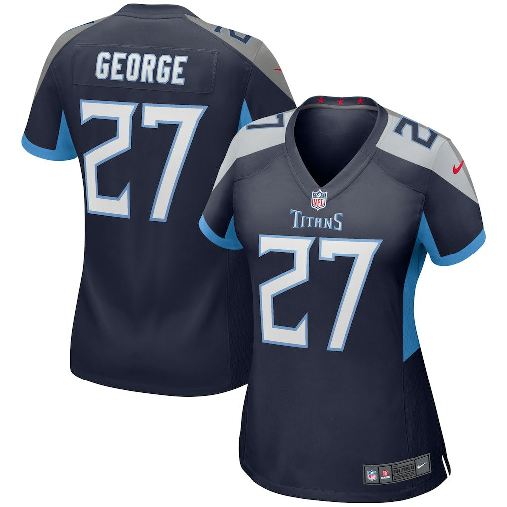 Nike Eddie George Tennessee Titans Women's Game Retired Player Jersey Navy