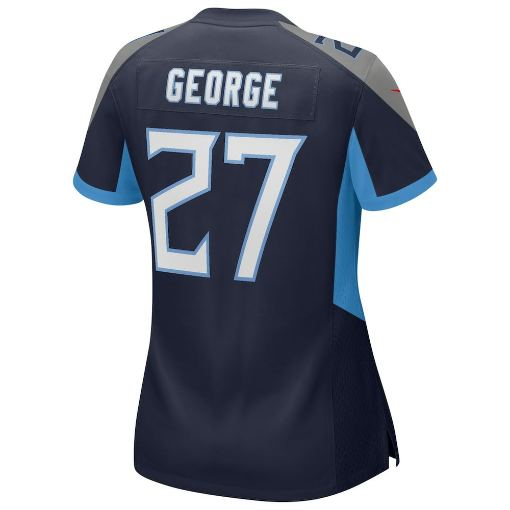 Nike Eddie George Tennessee Titans Women's Game Retired Player Jersey Navy