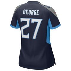 Nike Eddie George Tennessee Titans Women's Game Retired Player Jersey Navy