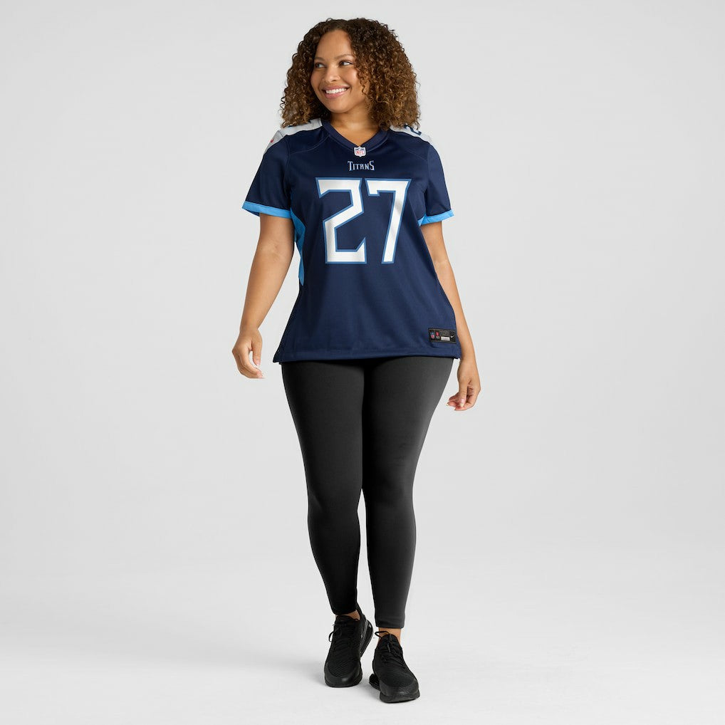 Nike Eddie George Tennessee Titans Women's Game Retired Player Jersey Navy