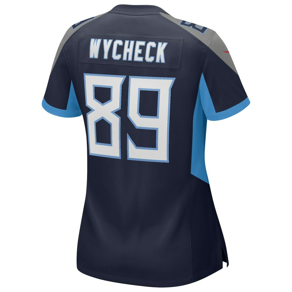Nike Frank Wycheck Tennessee Titans Women's Game Retired Player Jersey Navy
