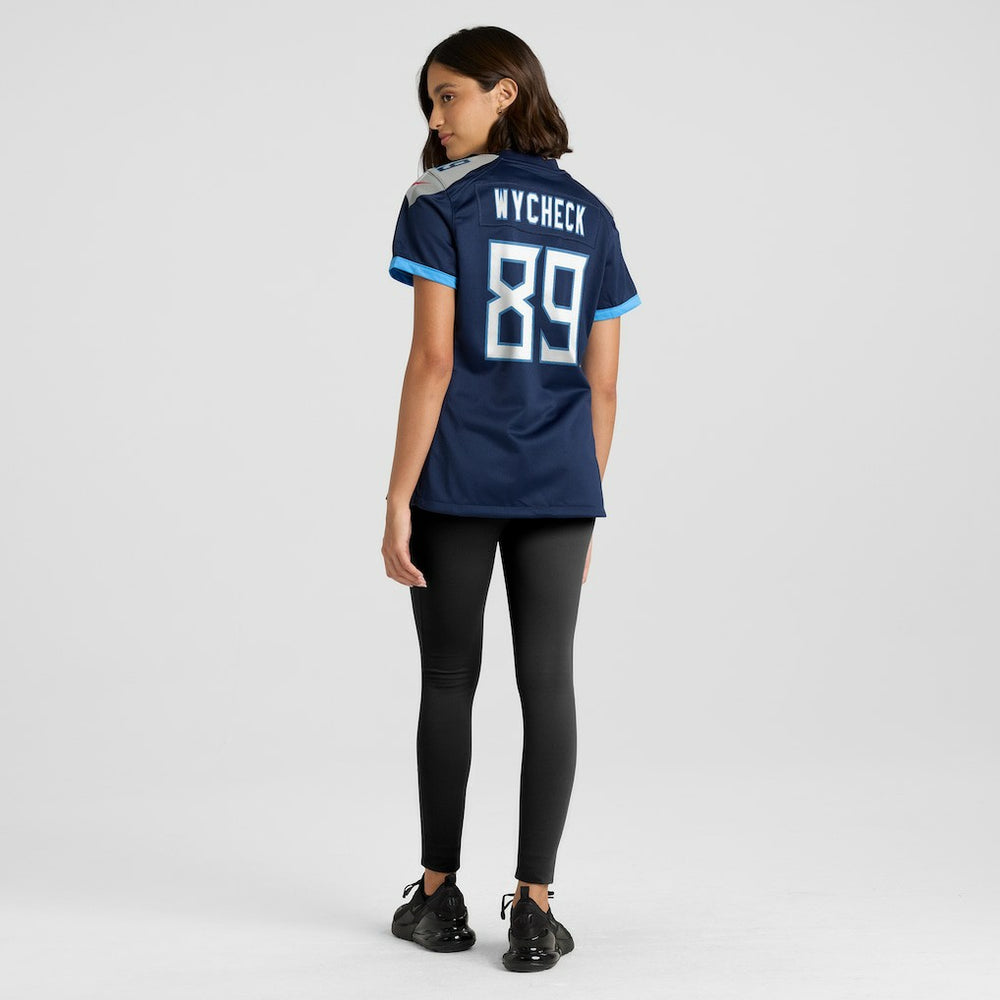 Nike Frank Wycheck Tennessee Titans Women's Game Retired Player Jersey Navy