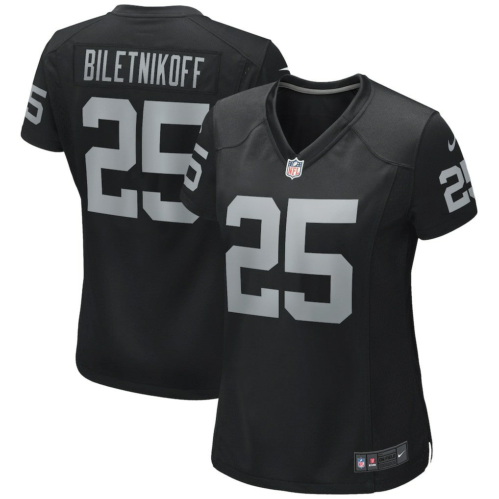 Nike Fred Biletnikoff Las Vegas Raiders Women's Game Retired Player Jersey Black