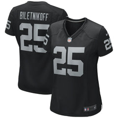 Nike Fred Biletnikoff Las Vegas Raiders Women's Game Retired Player Jersey Black