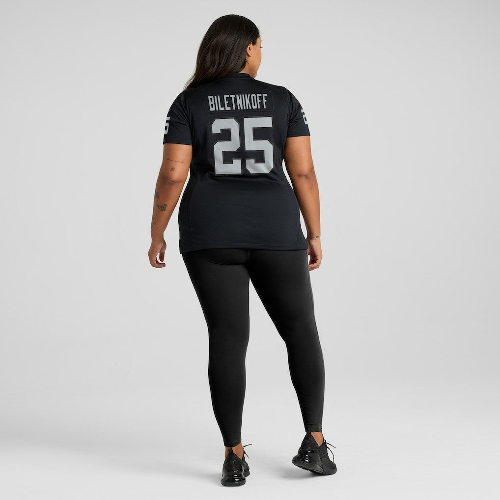 Nike Fred Biletnikoff Las Vegas Raiders Women's Game Retired Player Jersey Black