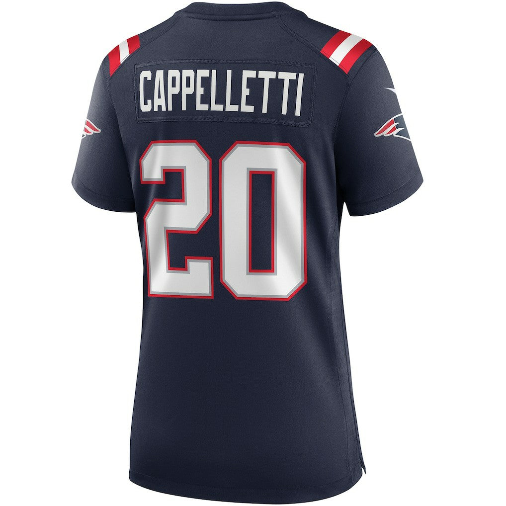 Nike Gino Cappelletti New England Patriots Women's Game Retired Player Jersey Navy
