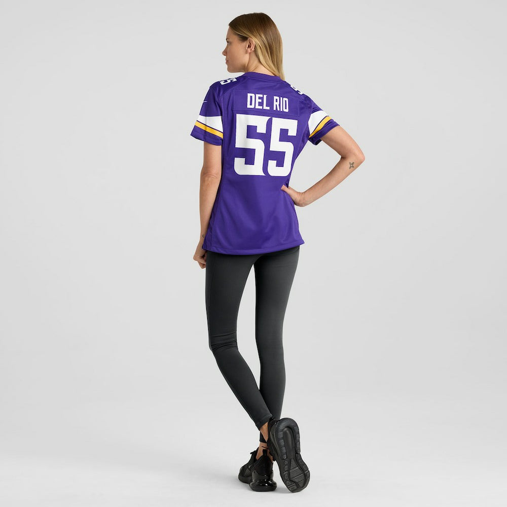 Nike Jack Del Rio Minnesota Vikings Women's Game Retired Player Jersey Purple