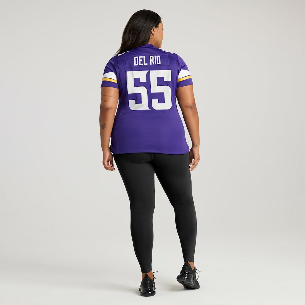 Nike Jack Del Rio Minnesota Vikings Women's Game Retired Player Jersey Purple