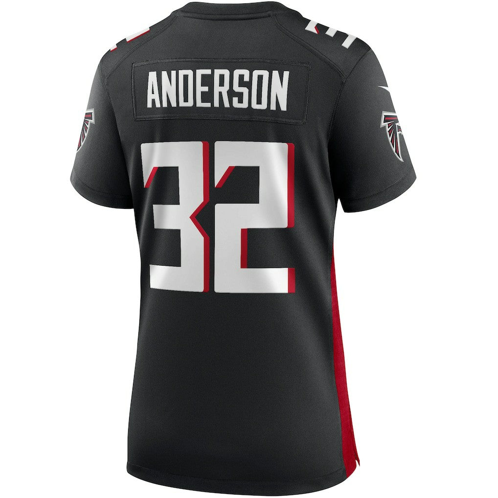 Nike Jamal Anderson Atlanta Falcons Women's Game Retired Player Jersey Black