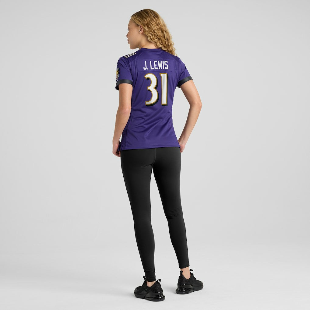 Nike Jamal Lewis Baltimore Ravens Women's Game Retired Player Jersey Purple