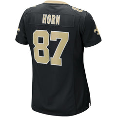 Nike Joe Horn New Orleans Saints Women's Game Retired Player Jersey Black