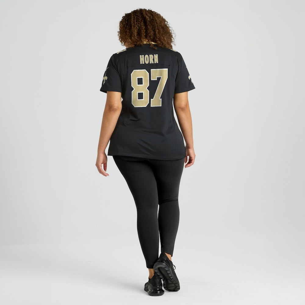 Nike Joe Horn New Orleans Saints Women's Game Retired Player Jersey Black