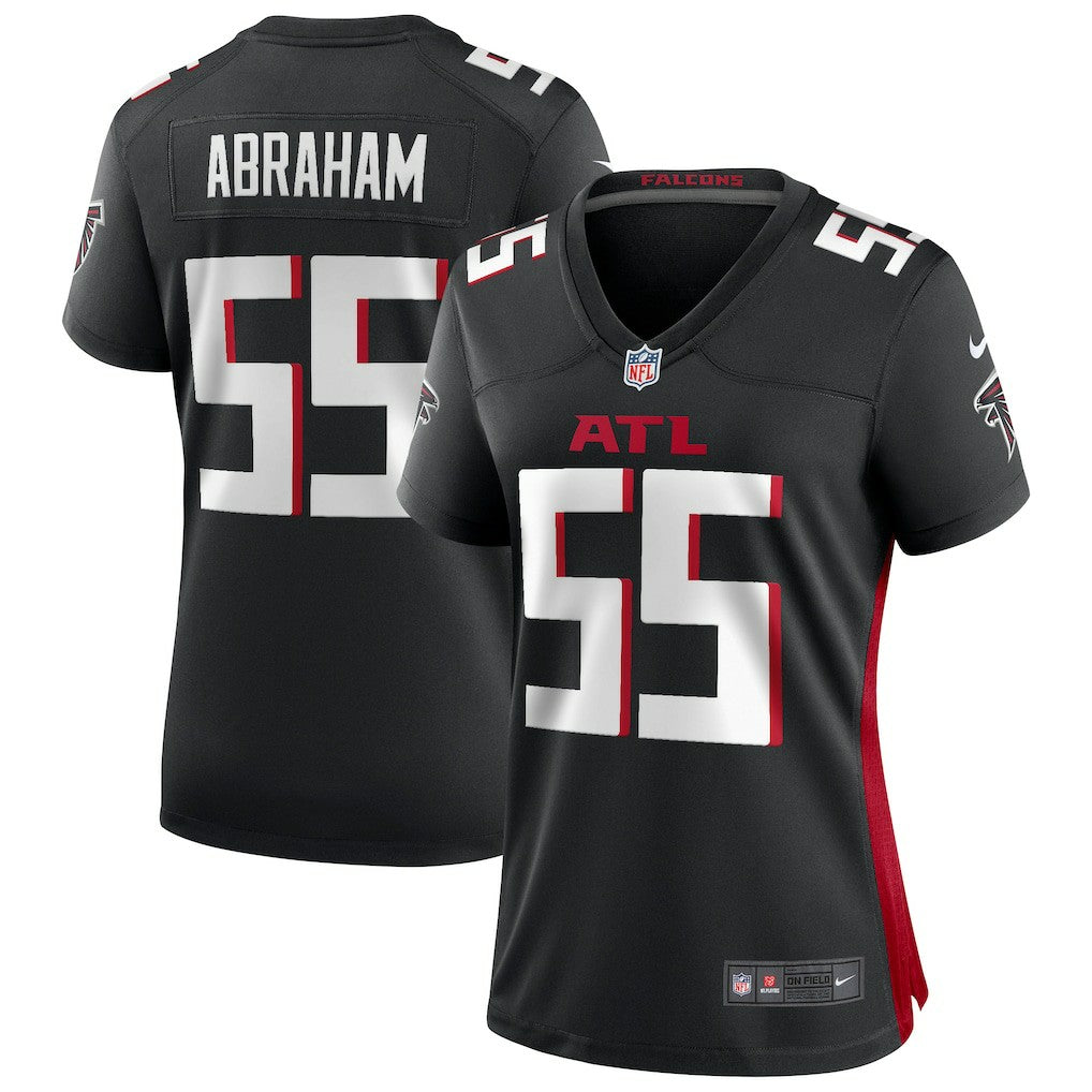 Nike John Abraham Atlanta Falcons Women's Game Retired Player Jersey Black