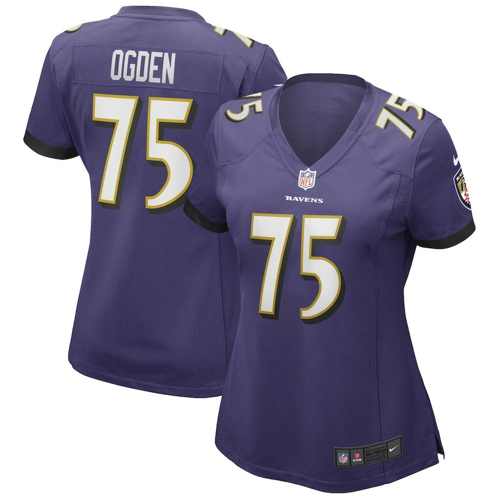 Nike Jonathan Ogden Baltimore Ravens Women's Game Retired Player Jersey Purple