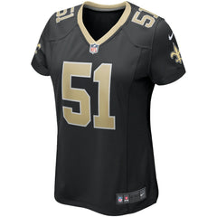 Nike Jonathan Vilma New Orleans Saints Women's Game Retired Player Jersey Black
