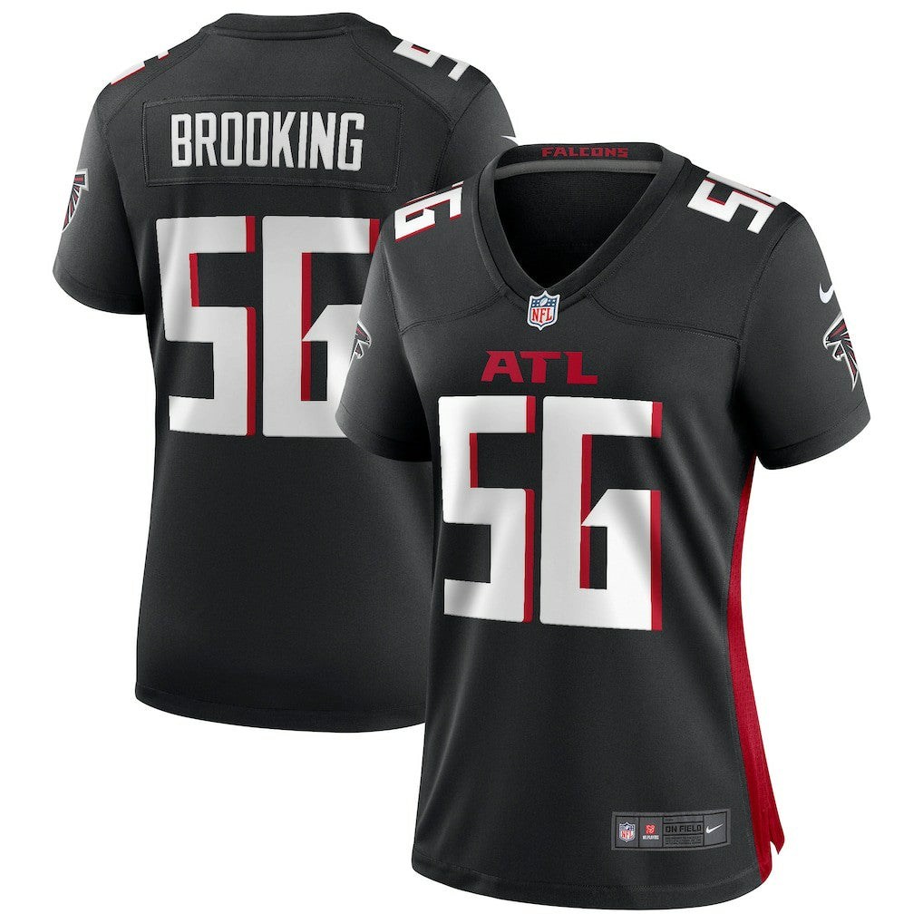Nike Keith Brooking Atlanta Falcons Women's Game Retired Player Jersey Black