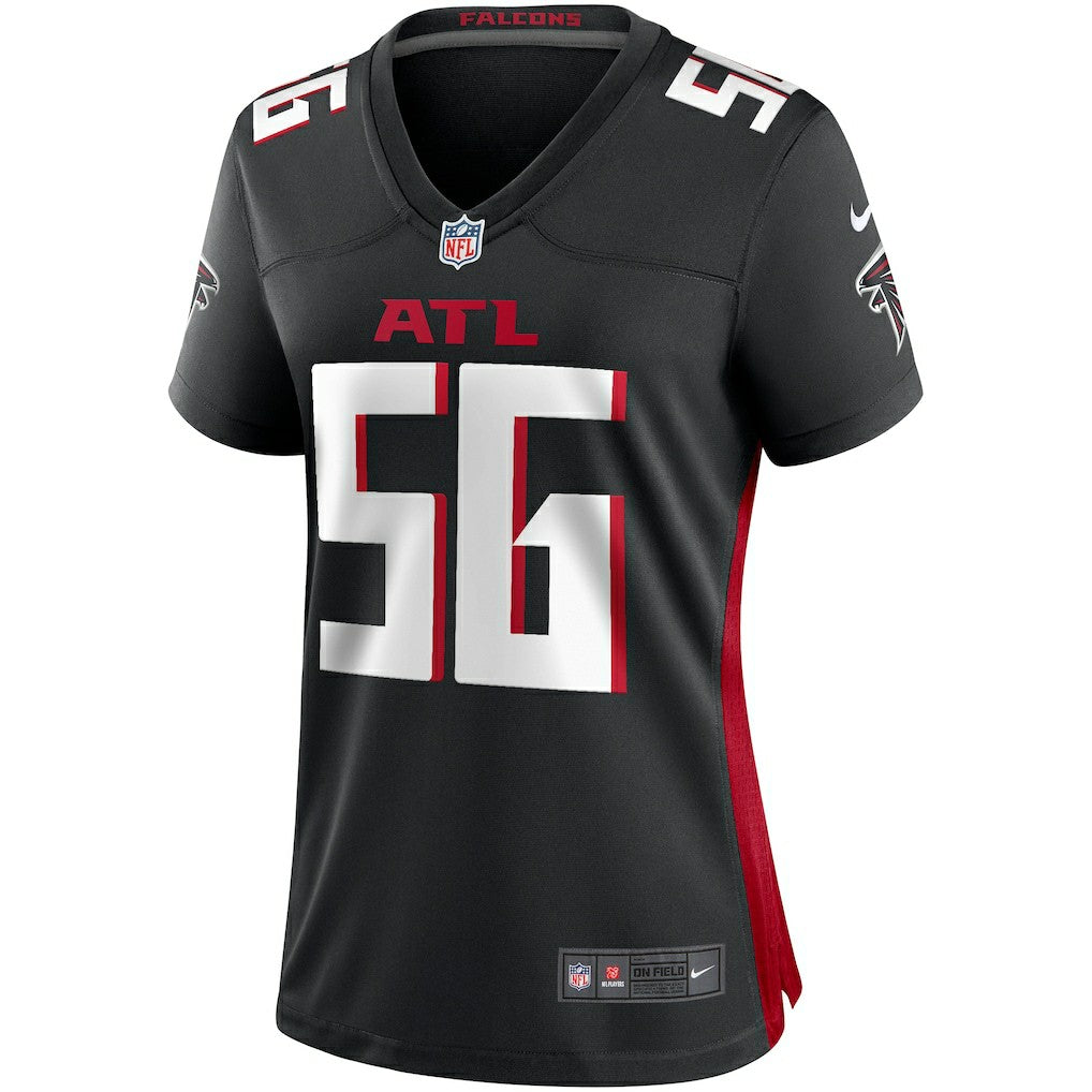 Nike Keith Brooking Atlanta Falcons Women's Game Retired Player Jersey Black