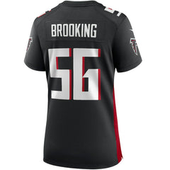 Nike Keith Brooking Atlanta Falcons Women's Game Retired Player Jersey Black