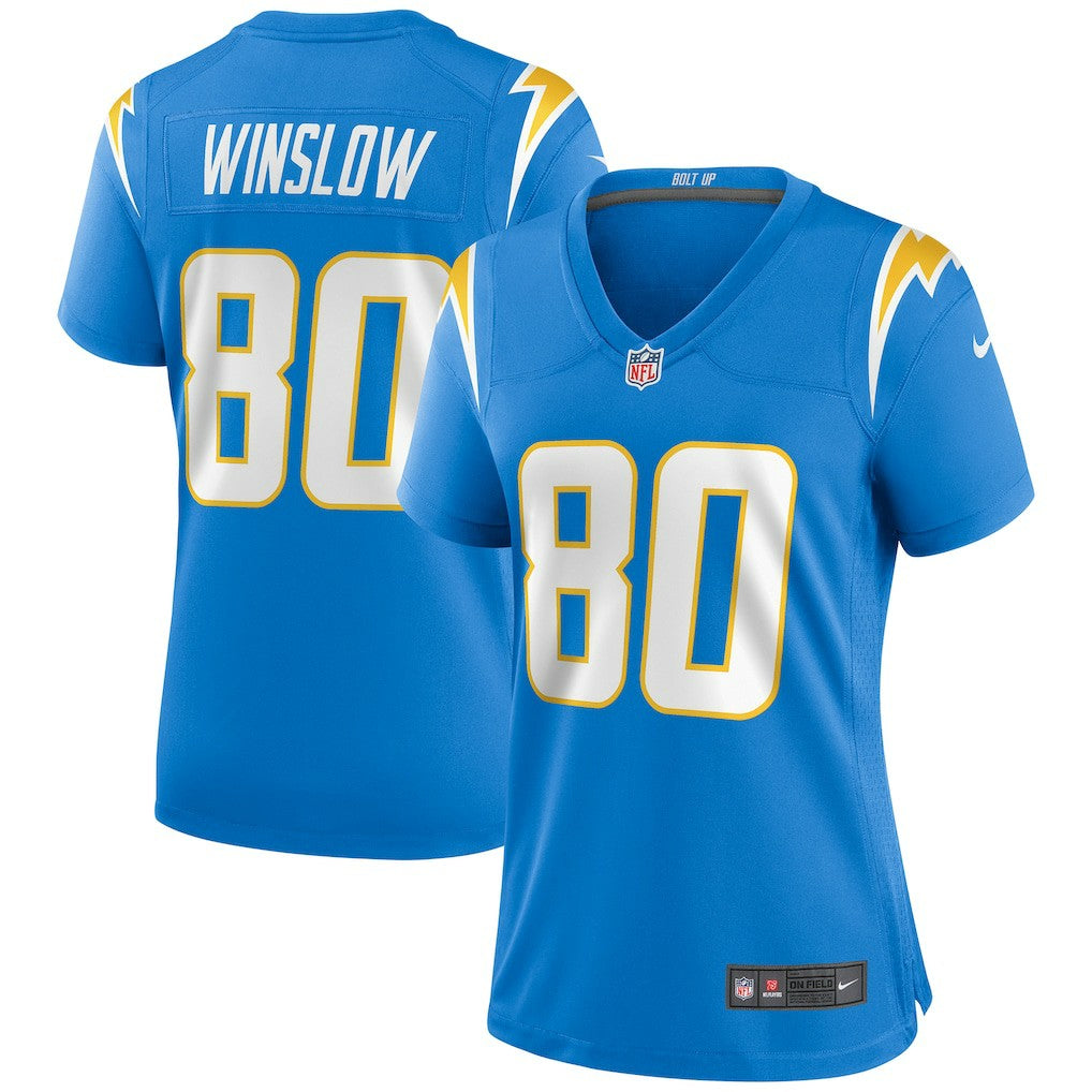 Nike Kellen Winslow Los Angeles Chargers Women's Game Retired Player Jersey Powder Blue