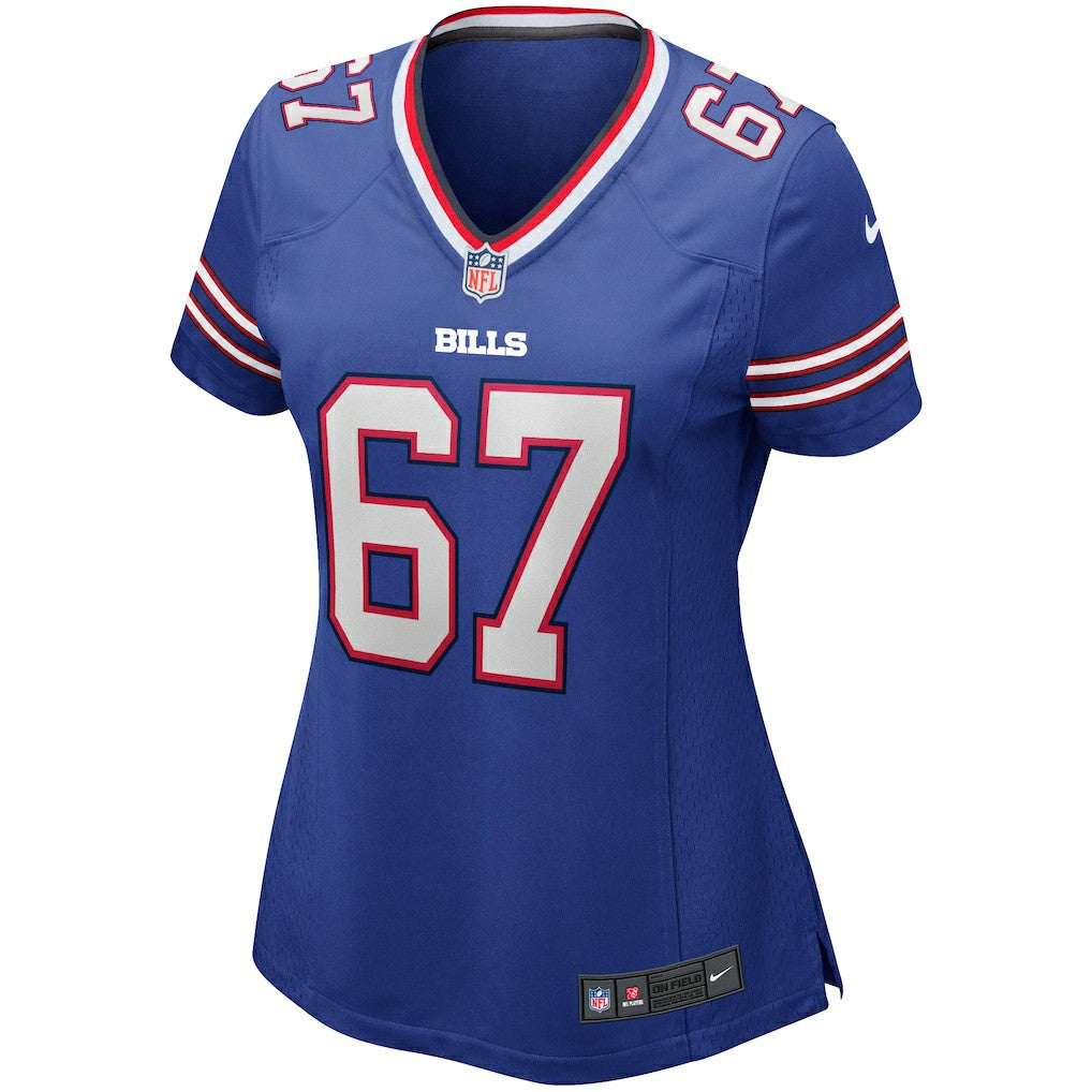 Nike Kent Hull Buffalo Bills Women's Game Retired Player Jersey Royal